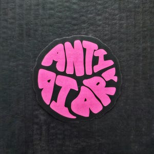 Anti-AI art Illustrated Vinyl Sticker for Laptops