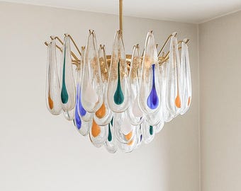 La Murrina Glass Chandelier, 1980S, Italy.