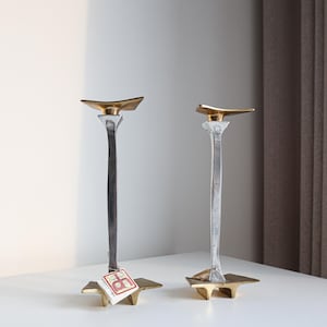 Brutalist David Marshall Candle Holders, Spain, 1980s.