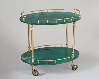 Chariot De Bar En Teck Vintage 3 Niveaux - Style Mid-century Moderne, 65x69x44cm, Années 50-70