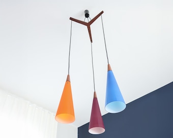 Vintage Holmegaard Pendant Lamps by E. Jacob, Denmark, 1960s