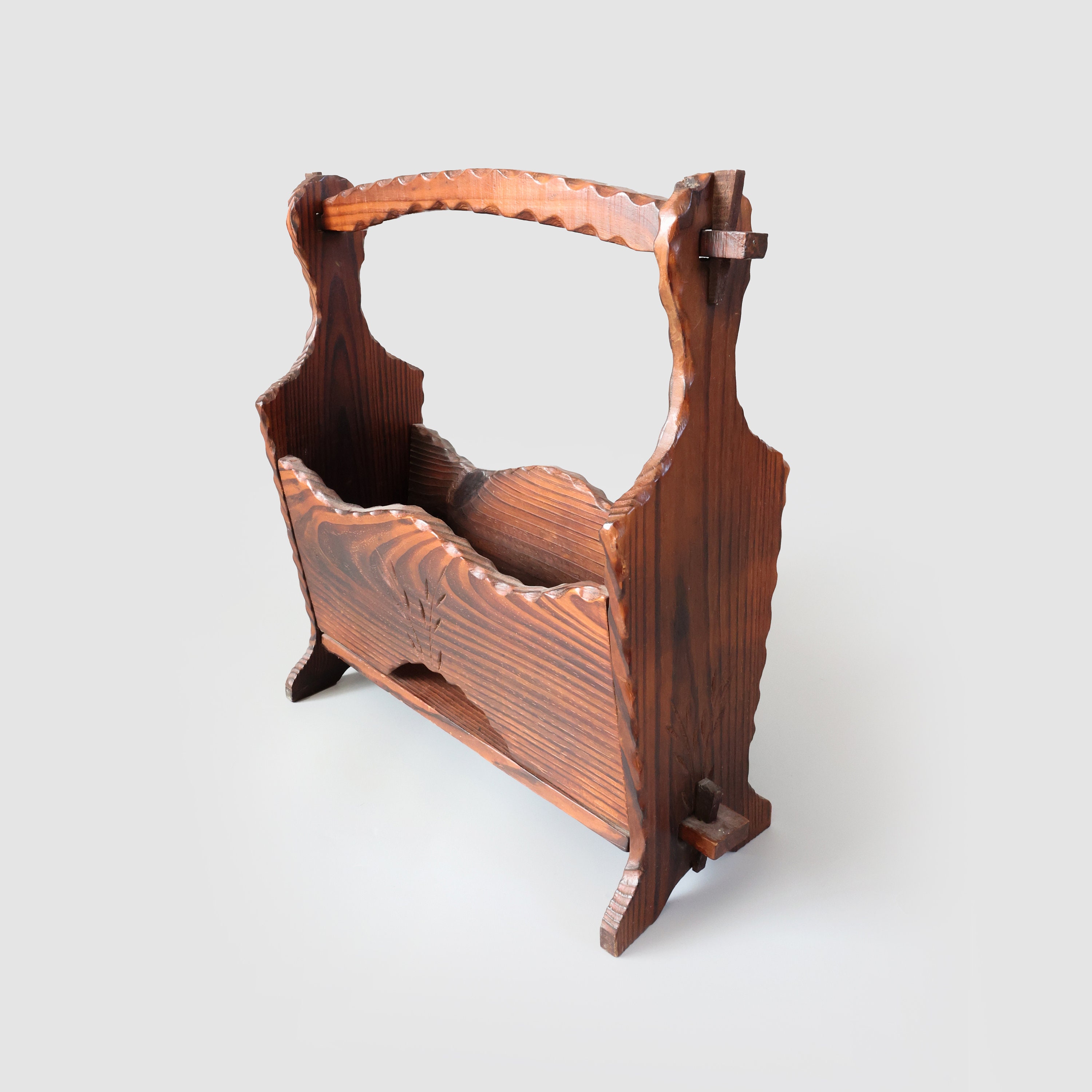 Vintage Spanish Brutalist Magazine Holder