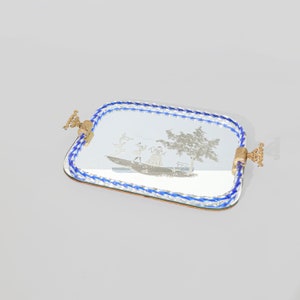 Vintage Murano Glass Serving Tray by Ercole Barovier, 1950s