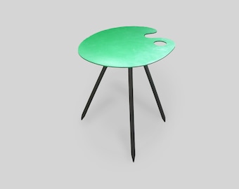 Side table by Lucien de Roeck for Bois Manu, 1950s