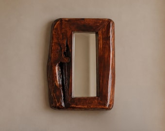 Vintage Spanish Brutalist Mirror, 1970s.