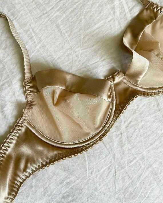 Konijn beddengoed samenvoegen Luxury Lingerie Set Bronze Silk Lingerie Handmade Luxe - Etsy