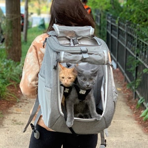 The Navigator Convertible Cat Backpack Pet Bag Outing, Breathable