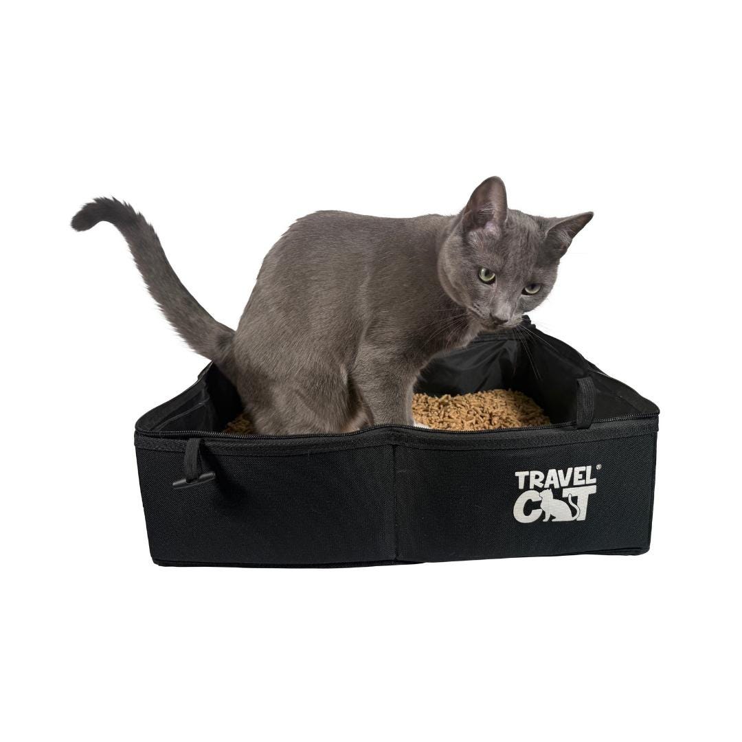 The Porta pawty Travel Litter Box Portable Bathroom for Cats Etsy