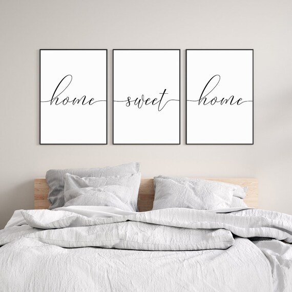 Best Sweet Home Wall Art New Home Gift Printable Wall Art | Etsy