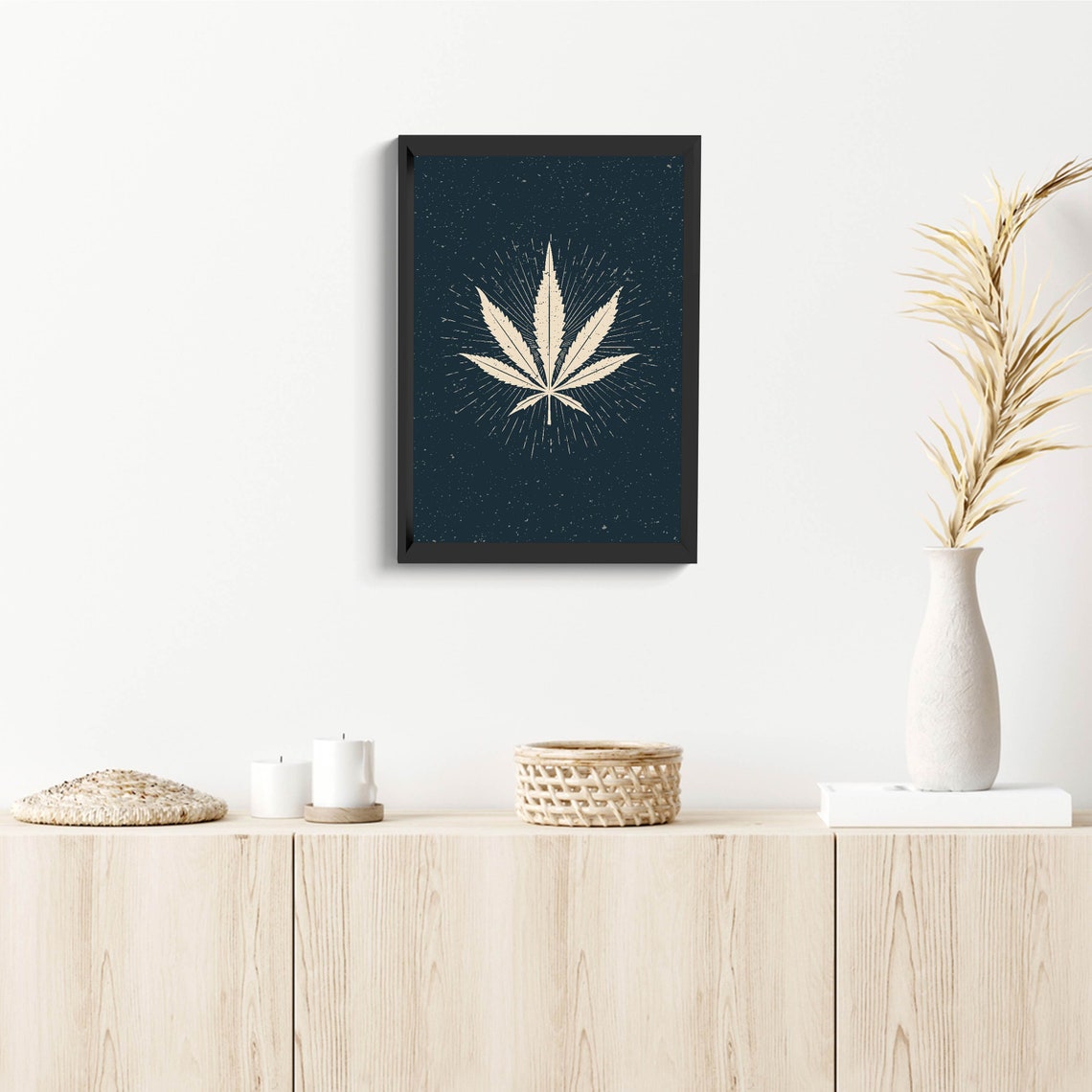 Marijuana Leaf Home Decor Cannabis Weed Above Bed Decor Room | Etsy