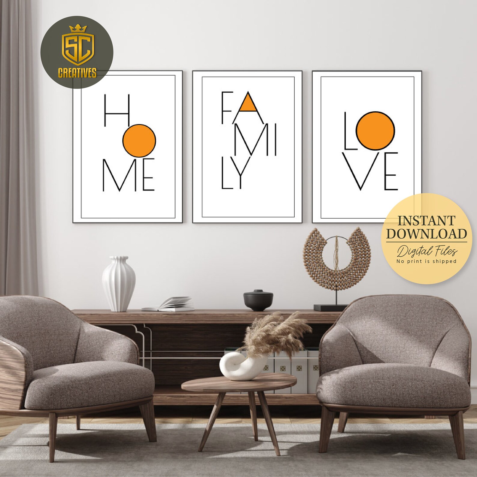 Modern Home Family Love Wall Art Bedroom Wall Decor Art Room Etsy