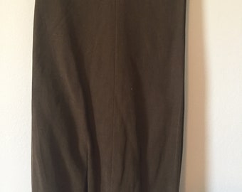 Vintage Women's Olive Silk Trouser Pants