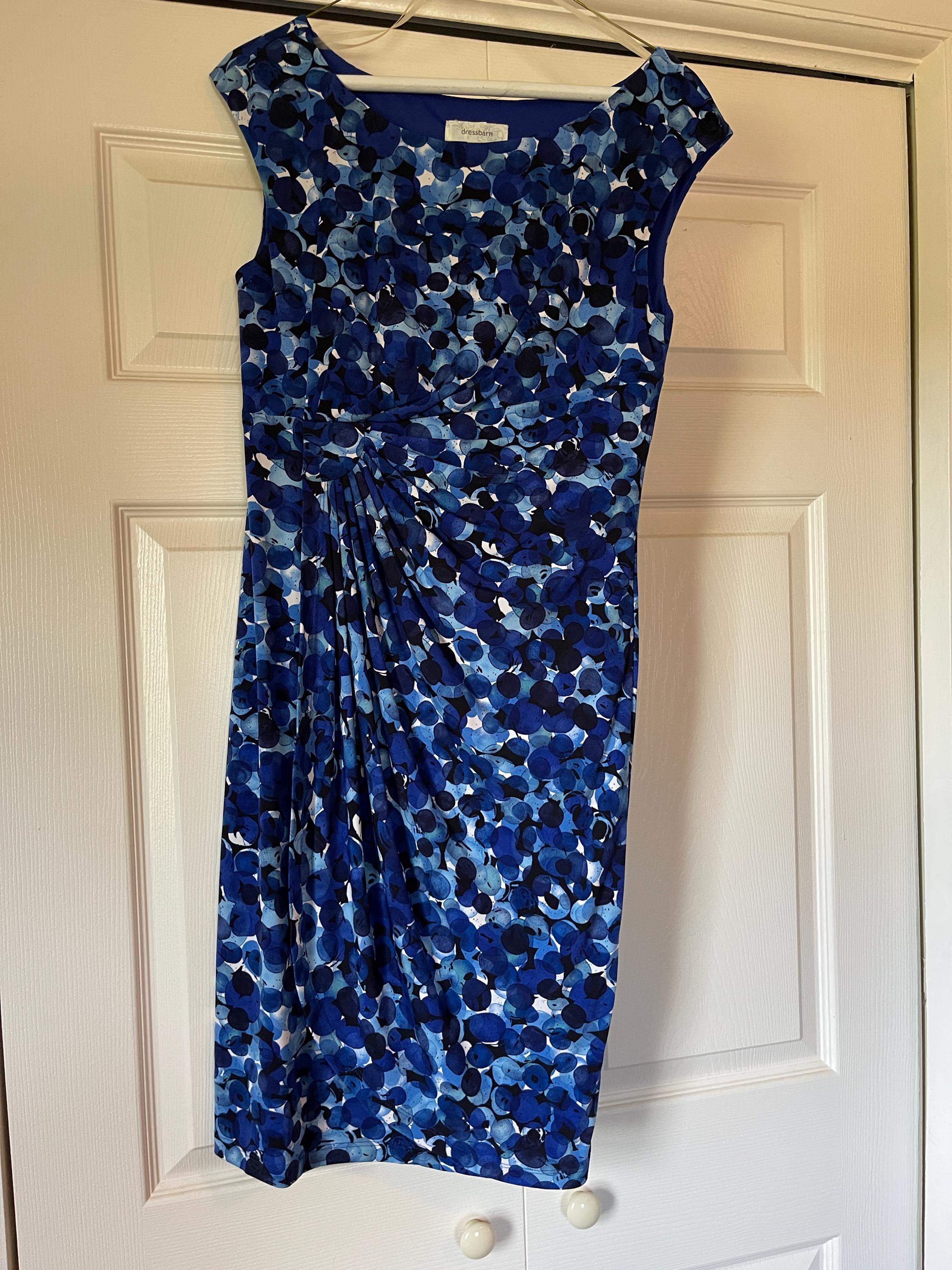 dressbarn blue dress Vintage 1950s Blue/Green Brocade Dress | Barn Owl Vintage Seattle