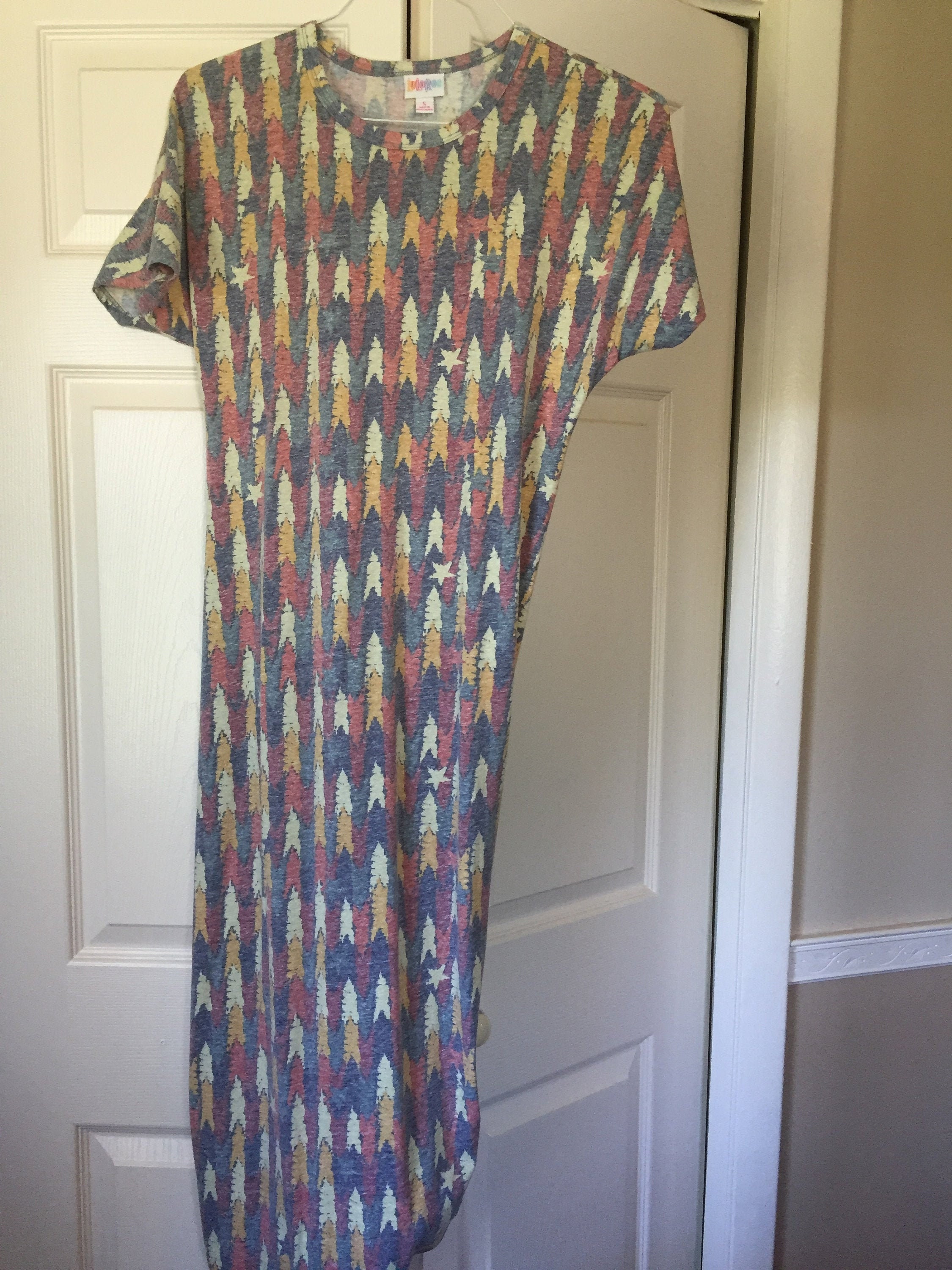 Women's Lularoe Short Sleeve Maxi Dress Size Small 
