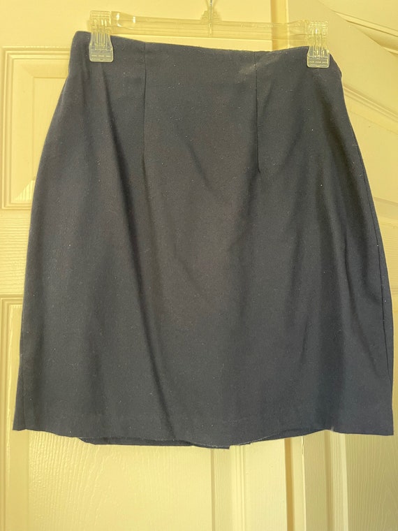 Vintage 80's Women's Navy Skirt Size CT Studio Siz