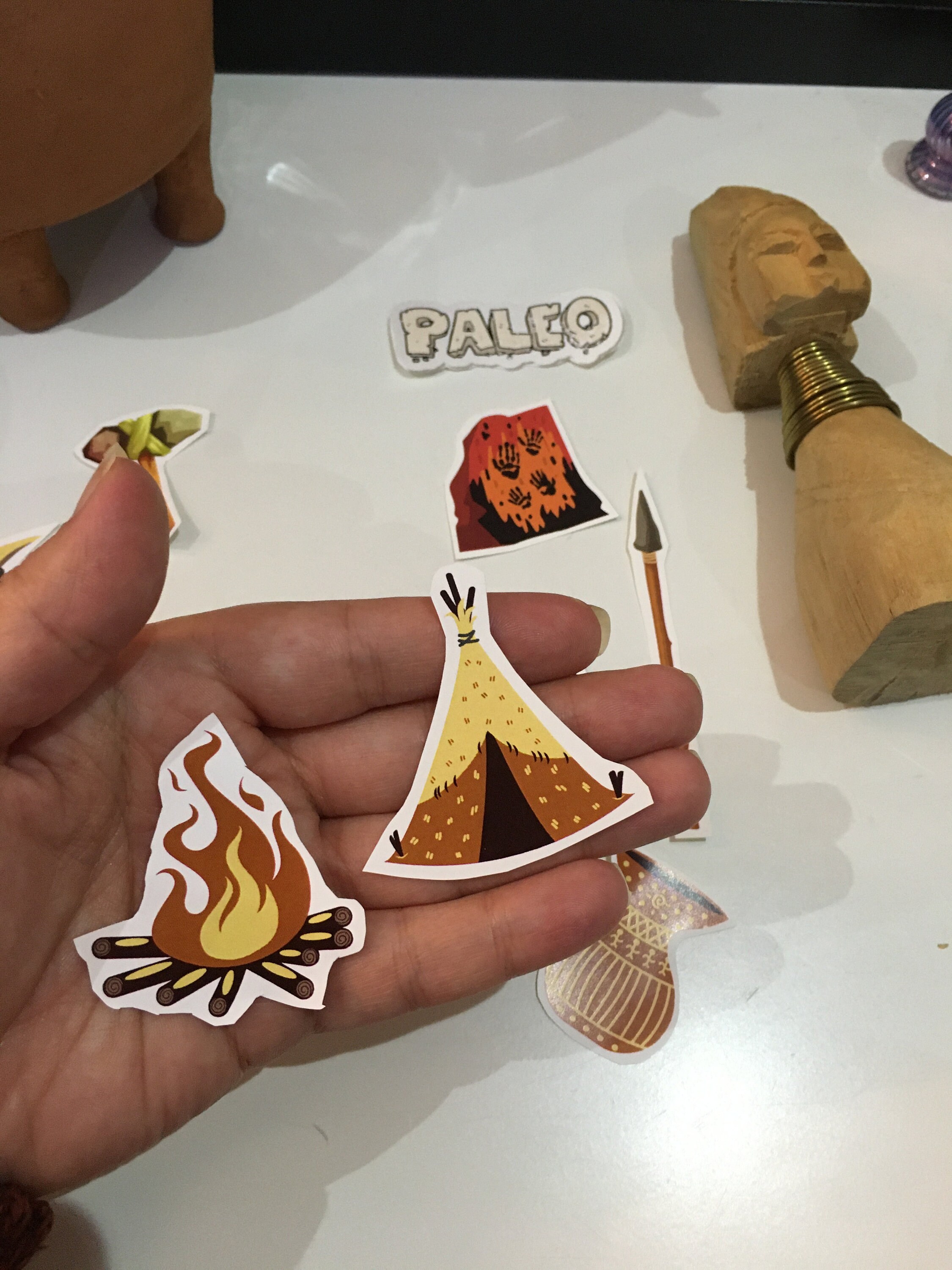 Prehistoric Waterproof Sticker Pack, Stone Age Art - Etsy UK