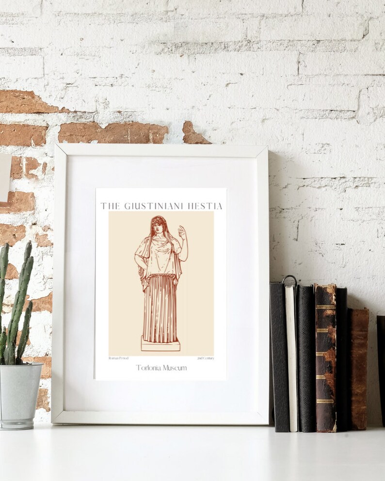 Hestia Print Hestia Altar Decor Goddess Poster Greek Etsy