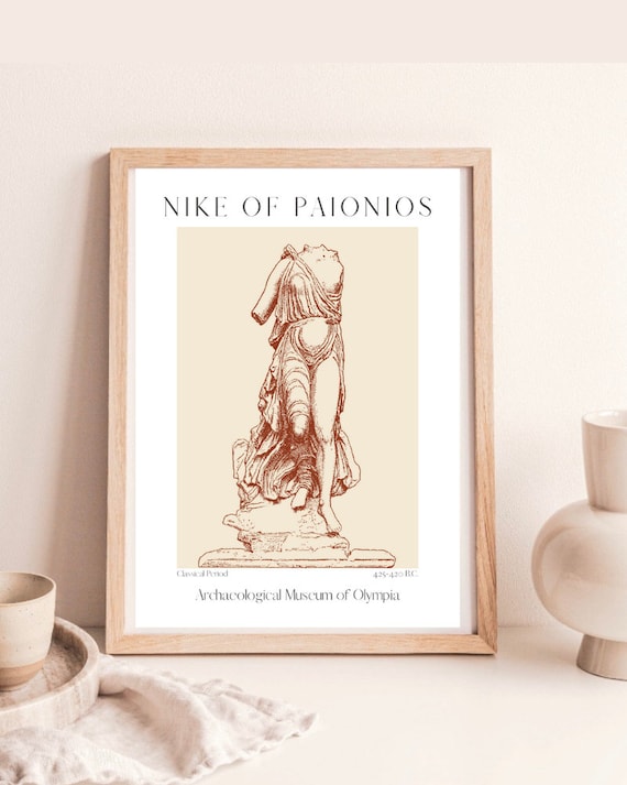 Goddess Nike Print, Goddess of Victory, Greek Mythology Art