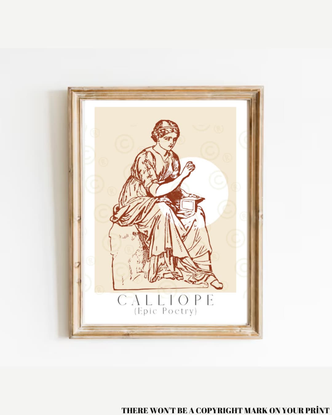 Calliope Muse Print, Greek Mythology Art, Literary Gift - Etsy