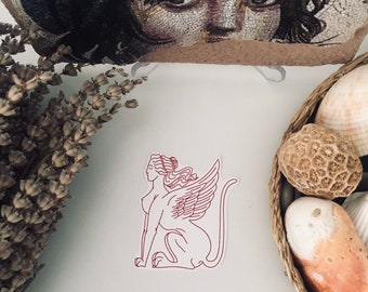 Sphinx Sticker, Greek Mythology Decal, Waterproof Laptop Sticker