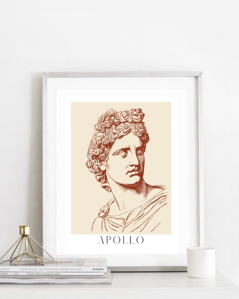 Phoebus Apollo Greek God Poster God Apollo Print Greek | Etsy