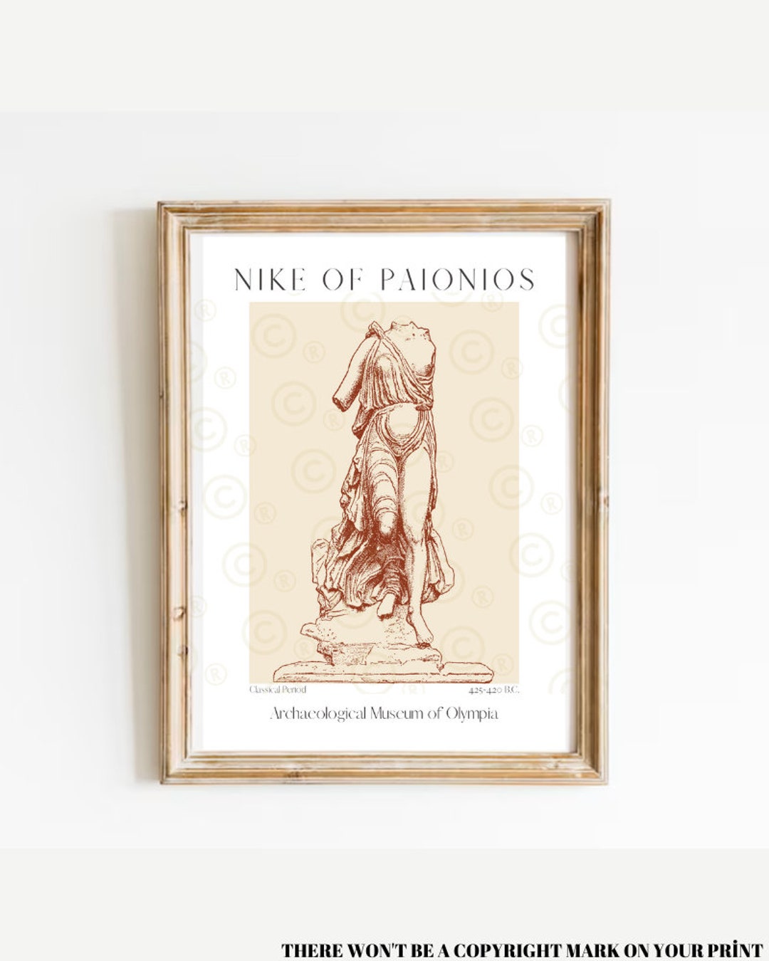 Goddess Nike Print, Goddess of Victory, Greek Mythology Art