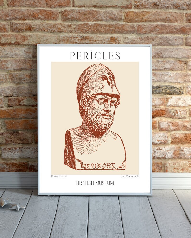 Pericles History Pericles Bust Print, Ancient Greek History Poster, Museum Art - Etsy