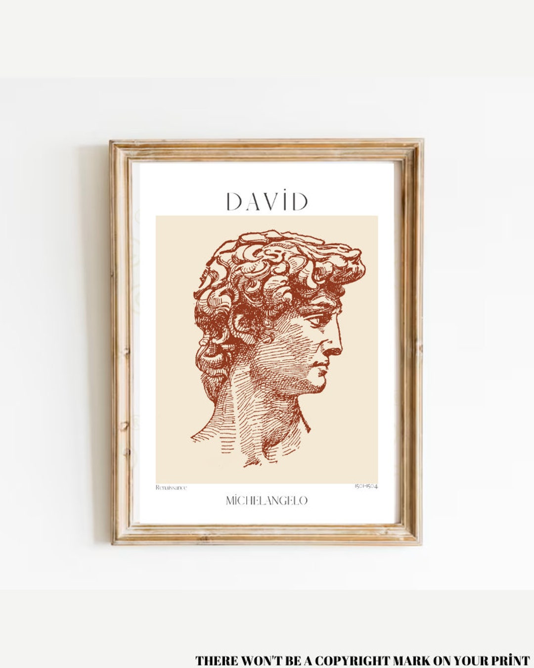 David Statue Print, Michelangelo Print, Renaissance Art Print, Art ...
