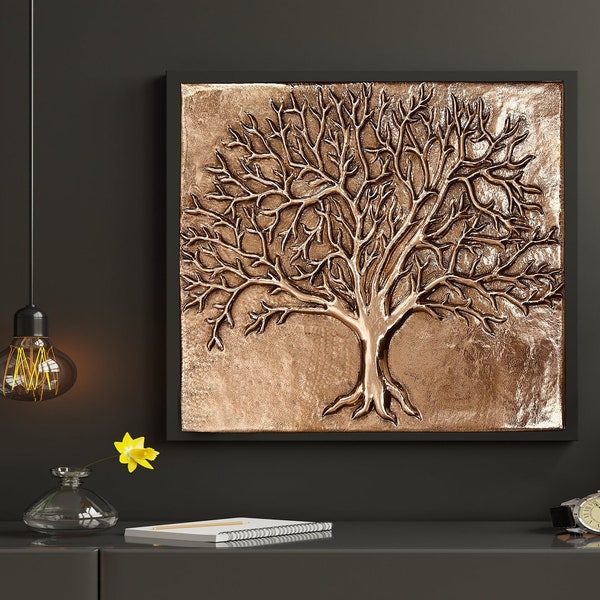 Copper Tree of Life Backsplash Etsy