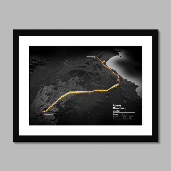 Athens Marathon / Personalised route map