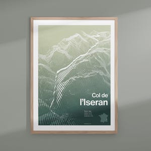 Affiche montée du col de l'Iseran
