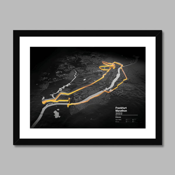 Frankfurt Marathon / Personalised route map