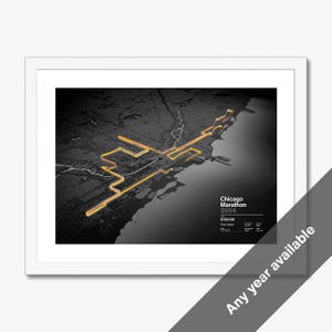 Maratón de Chicago / Mapa de ruta personalizado
