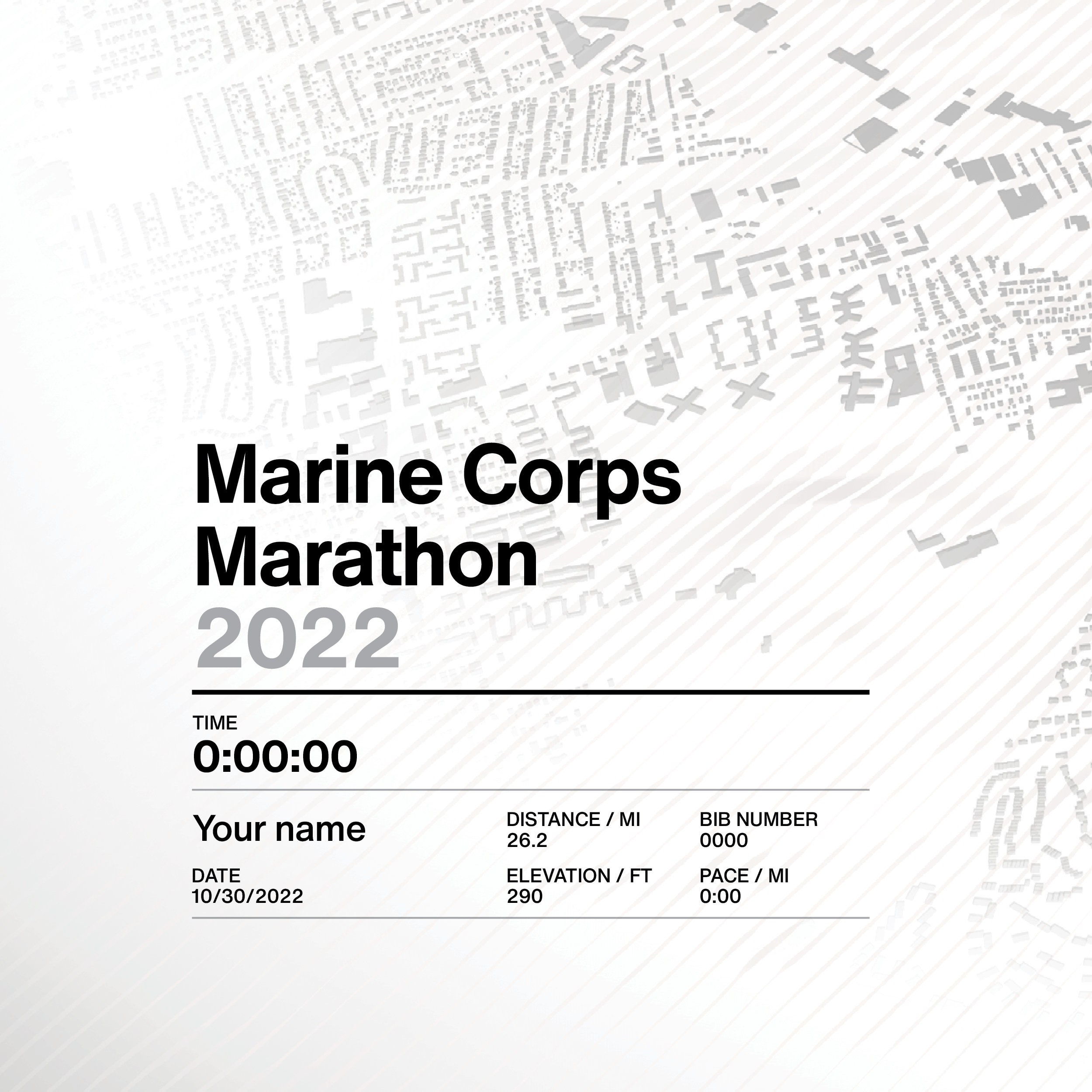 Marine Corps Marathon Etsy