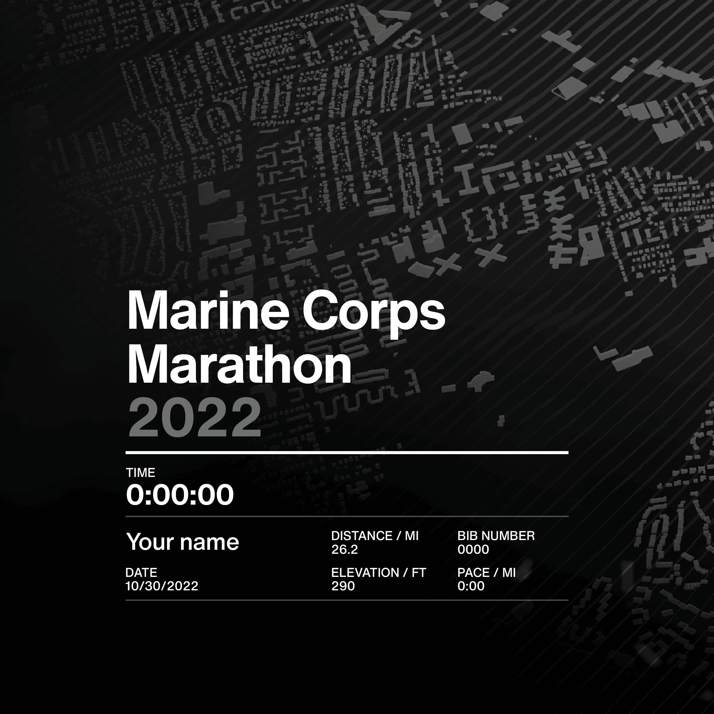 Marine Corps Marathon Etsy