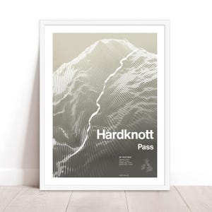Cartel de la subida al paso Hardknott