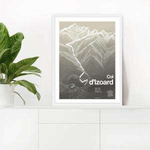 Affiche montée du col d'Izoard