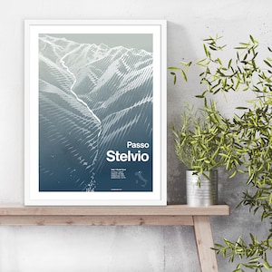 Passo dello Stelvio Besteigungsposter
