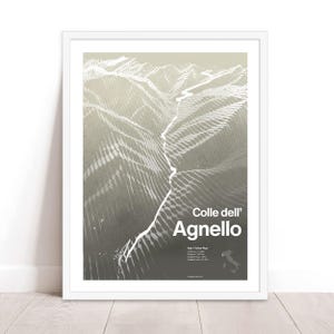 Affiche de l'ascension du Colle dell'Agnello