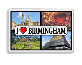 Birmingham UK Fridge Magnet, Souvenir Gift (70 x 45mm)