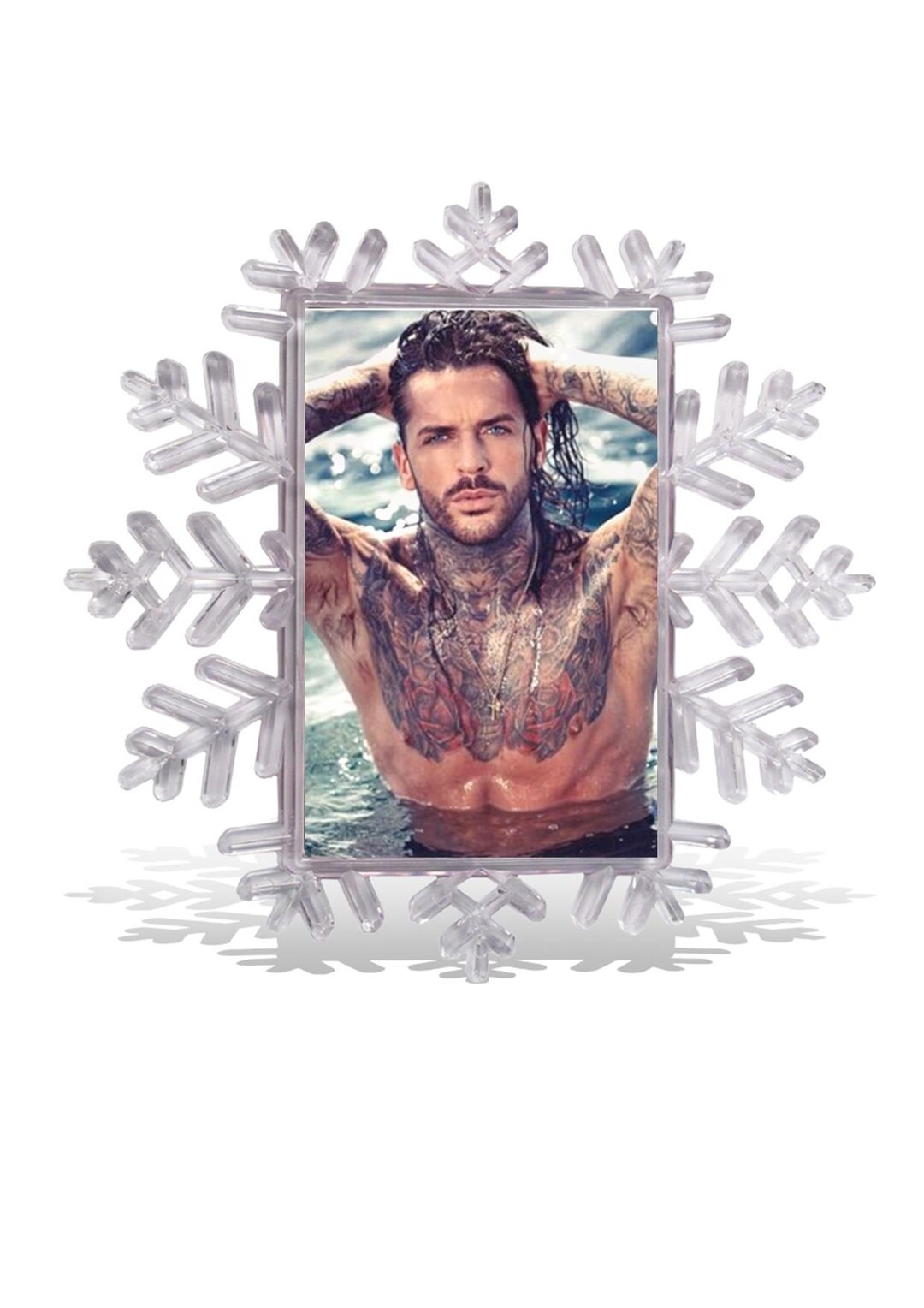 Pete Wicks Christmas Tree Snowflake Hanger Decoration Bauble pete-wicks-christmas-tree-snowflake-hanger-decoration-bauble