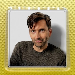 David Tennant Drinks Coaster, Gift for Fan