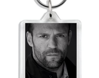 Jason Statham Keyring: Double-Sided Photo Acrylic Bag Tag