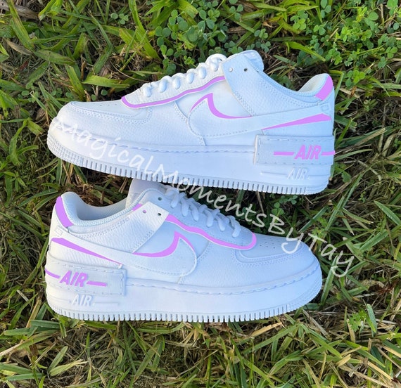 air force shadow purple and green