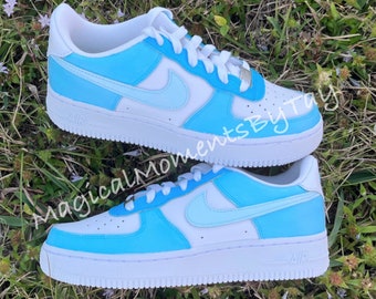 Blue Air Force 1 Shoes.