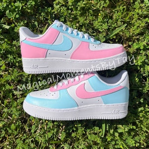 Air Force 1, Cotton Candy Air Force 1, Air Force 1s, Pink Air Force 1, Custom Air Force 1,  Blue Air Forces, Custom Air Force 1s, Shoe Gift
