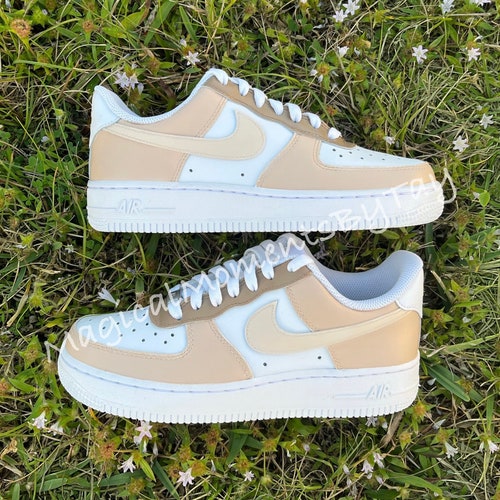 custom brown air force ones