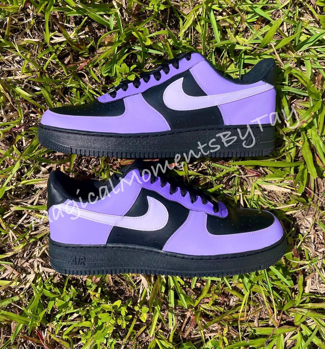 custom black air force 1s