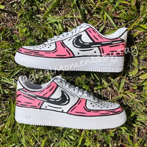 Custom Air Force 1, Air Force 1 Comic, Air Force 1, Air Force 1s, Cartoon Air Force 1s, Air Forces, Custom Air Force 1s, Custom Shoe Gift