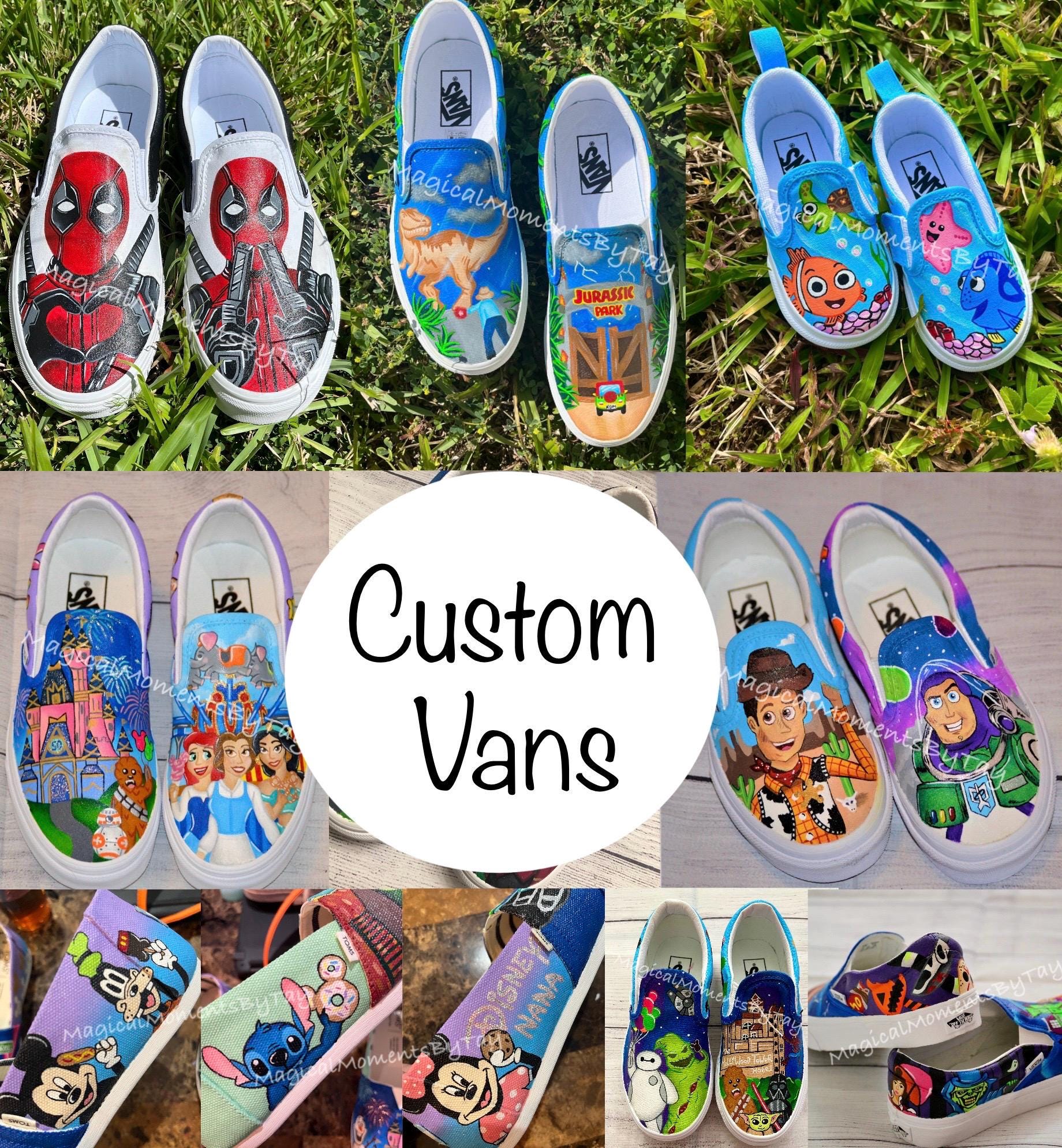 Mickey Mouse Vans for Women - Etsy